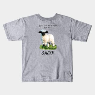 Talk About Sheep, Valais Blacknose Lamb Kids T-Shirt